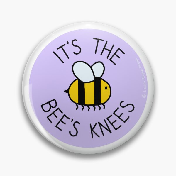 Item preview, IT'S THE BEES KNEES (punny pin/sticker) designed and sold by laurakaylin.