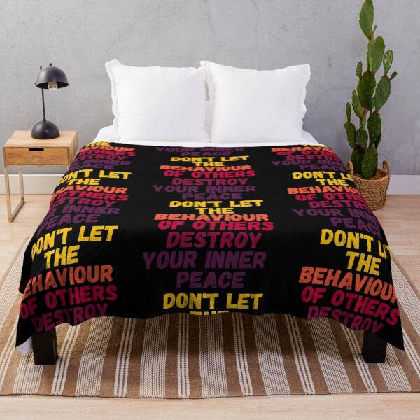 Item preview, Don't Let the Behaviour of the Others Destroy your Inner Peace on Black designed and sold by LoloTrends.