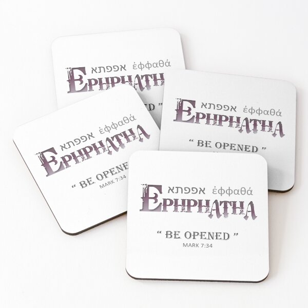Item preview, Ephphatha - Be Opened Mark 7:34 Christian Verse designed and sold by Chez-Creations.