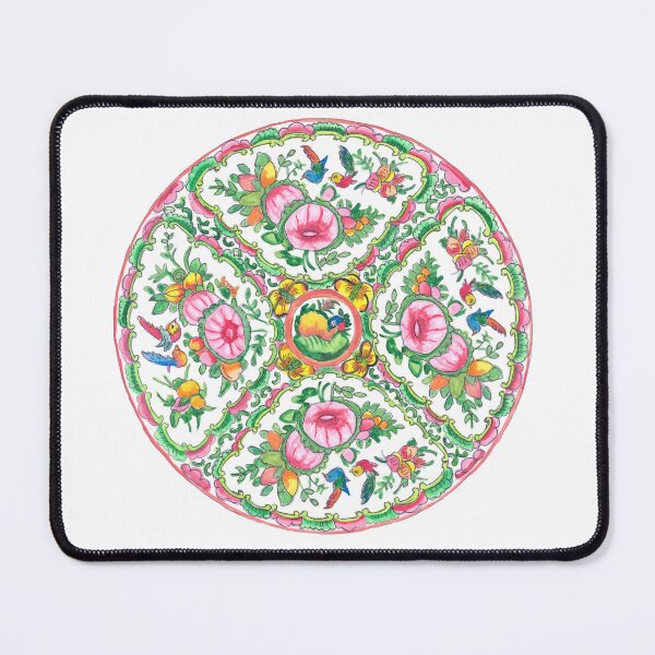 Item preview, Famille Rose Plate Porcelain In Watercolor and Acrylic designed and sold by Yunihadi.