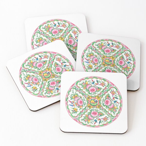 Item preview, Famille Rose Plate Porcelain In Watercolor and Acrylic  designed and sold by Yunihadi.
