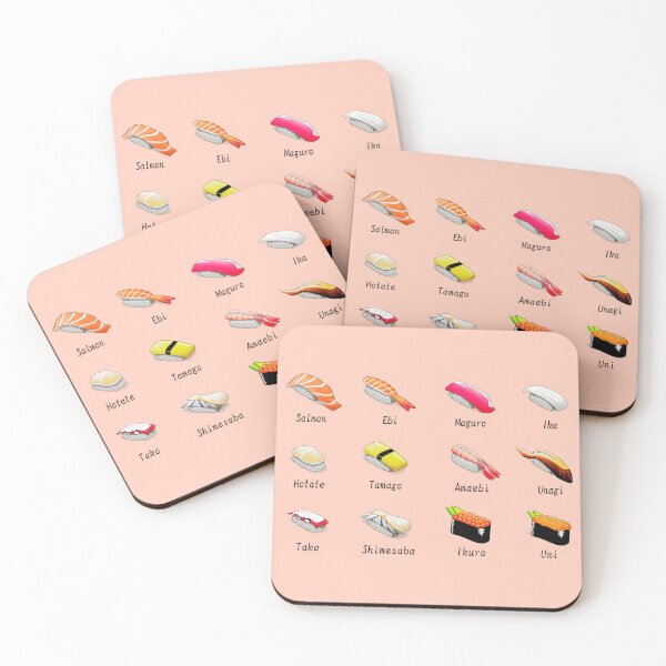 Item preview, Types of Sushi Pack/Set designed and sold by TheEndlessStore.