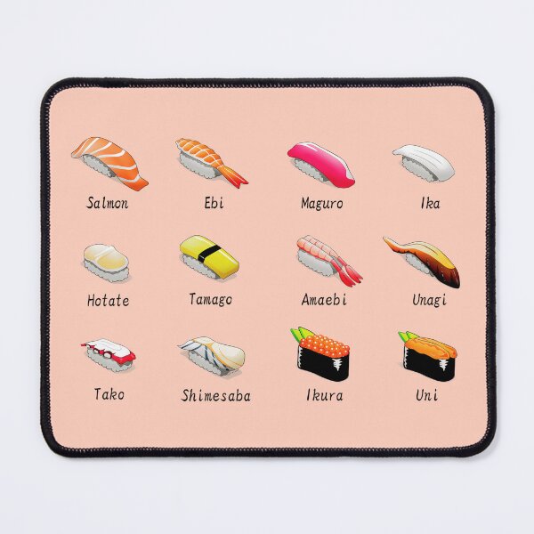 Item preview, Types of Sushi Pack/Set designed and sold by TheEndlessStore.
