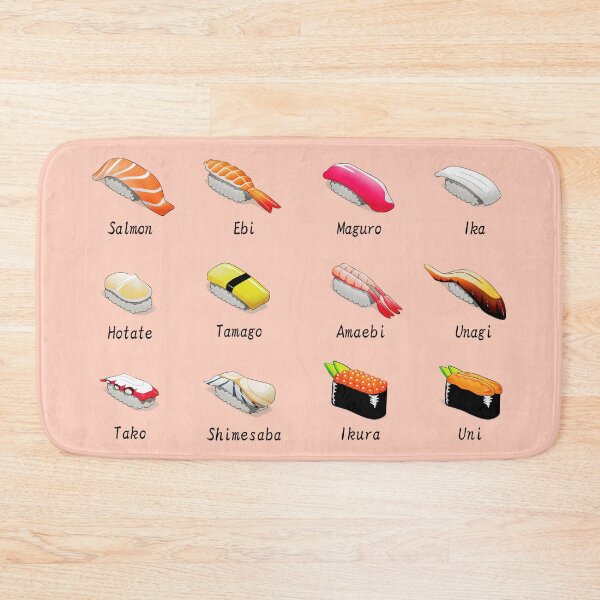 Item preview, Types of Sushi Pack/Set designed and sold by TheEndlessStore.