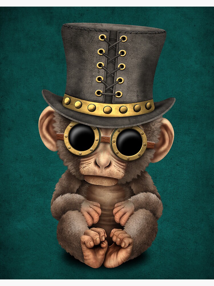 未使用PATTRIC BOYLEパトリックボイル猿monkey刺繍Gジャン Steampunk Baby Monkey