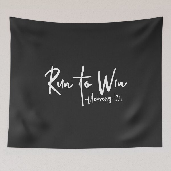 Item preview, Christian Design - Run to Win - Hebrews 12 verse 1 designed and sold by simplydesignart.