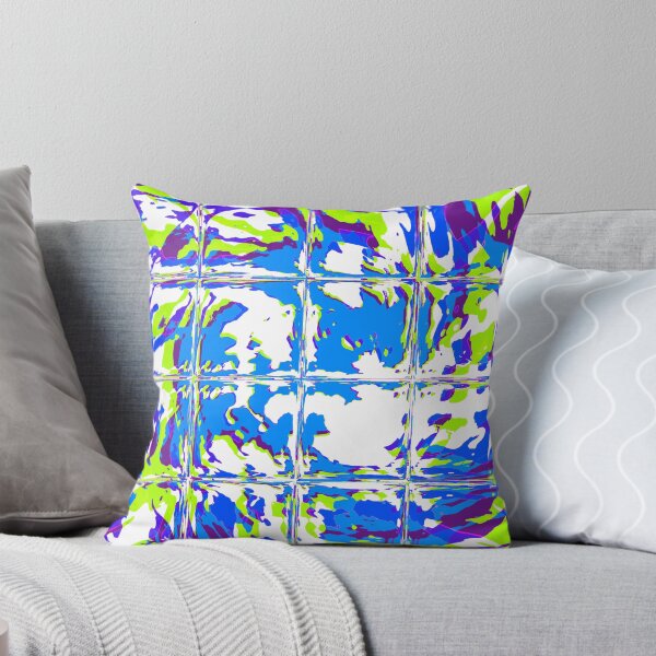 Item preview, Blue Rave Glitch Tiles designed and sold by BigTexFunkadelic.