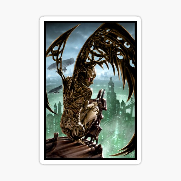 Steampunk Painting 002 Sticker