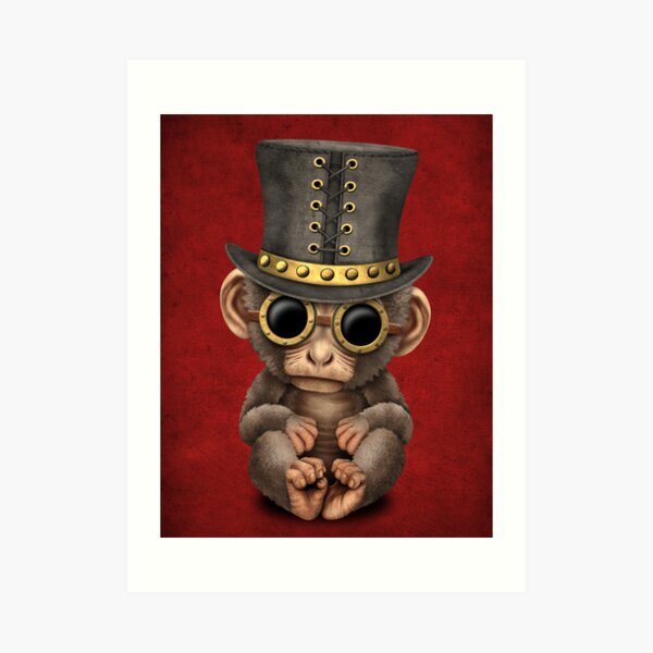未使用PATTRIC BOYLEパトリックボイル猿monkey刺繍Gジャン Steampunk Baby Monkey