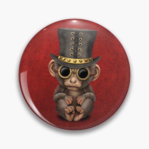 Item preview, Steampunk Baby Monkey Red designed and sold by JeffBartels.