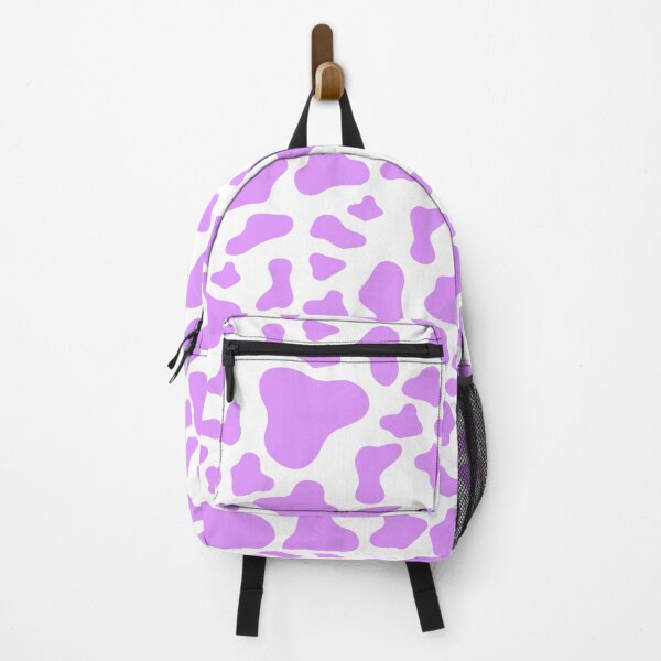 Vista previa del artículo con la obra «Estampado de vaca morado pastel», diseñado y vendido por DesignsbyACl.