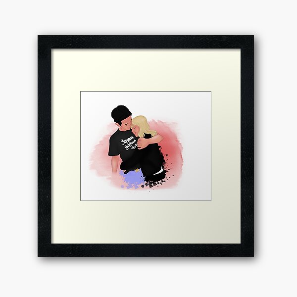 Say It Again fanart anime manga couple Art Board Print by Escafan