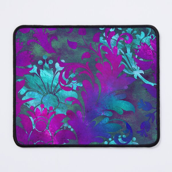 Item preview, Jungle Floral Batik (Purple and Blue) designed and sold by murkyswamp.