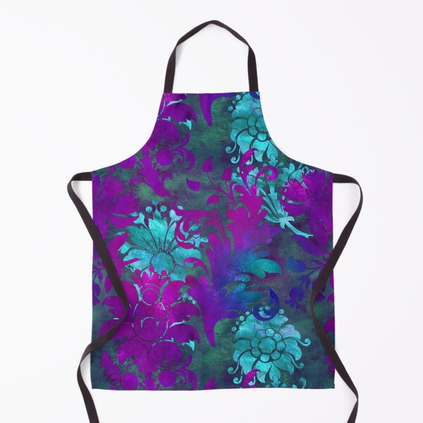 Item preview, Jungle Floral Batik (Purple and Blue) designed and sold by murkyswamp.