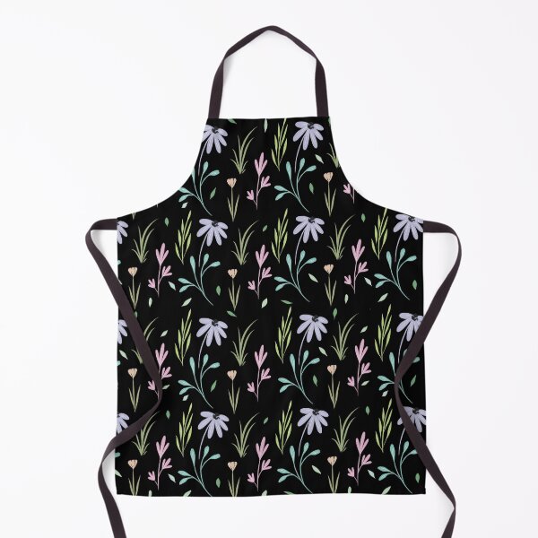 Item preview, Hello Spring | Beautiful And Cute Hand Drawn Floral Pattern Black Background  designed and sold by HarrysMomStudio.