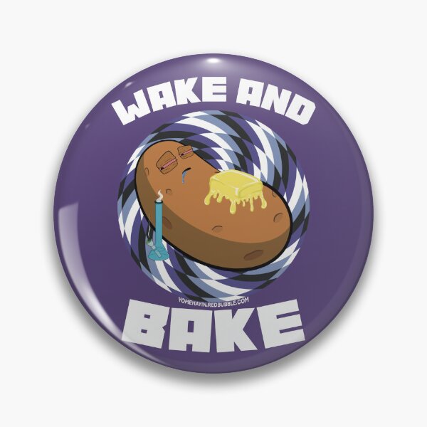 Item preview, Wake and bake stoner baked potato with bong optical illusion 2 designed and sold by YomeHayin.