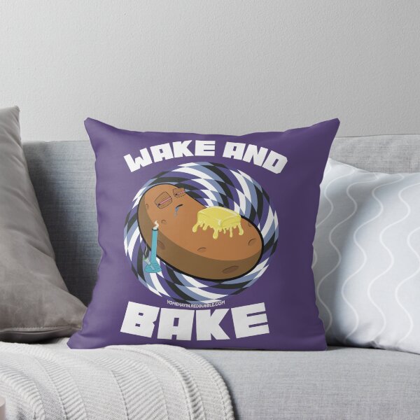 Item preview, Wake and bake stoner baked potato with bong optical illusion 2 designed and sold by YomeHayin.