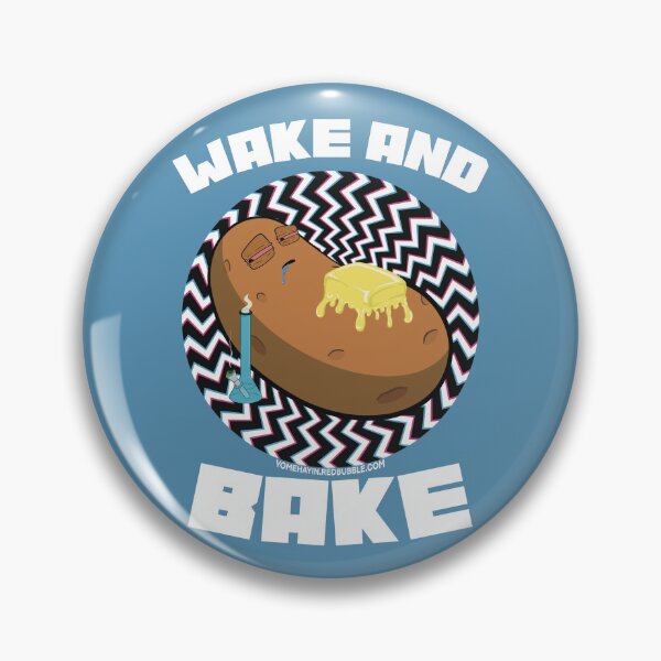 Item preview, Wake and bake stoner baked potato with bong optical illusion 3 designed and sold by YomeHayin.