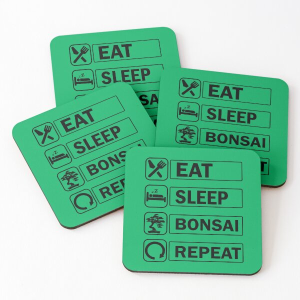 Item preview, Eat Sleep Bonsai Repeat, Bonsai design, Bonsai Quote, Bonsai Lover Gift designed and sold by DesignHouse07.