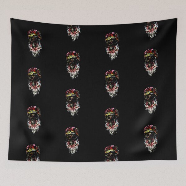 Item preview, Galaxy demons abstract crazy hat and bearded skull designed and sold by TitaCris.