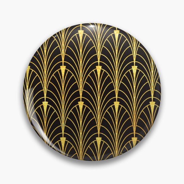 Item preview, Art Deco Golden-Colored And Black Classic Pattern designed and sold by DEC02.