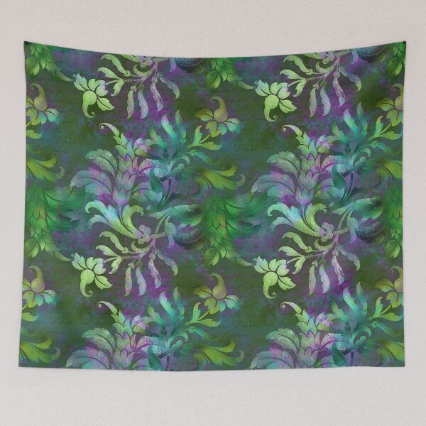 Item preview, Jungle Floral Batik (Green) designed and sold by murkyswamp.