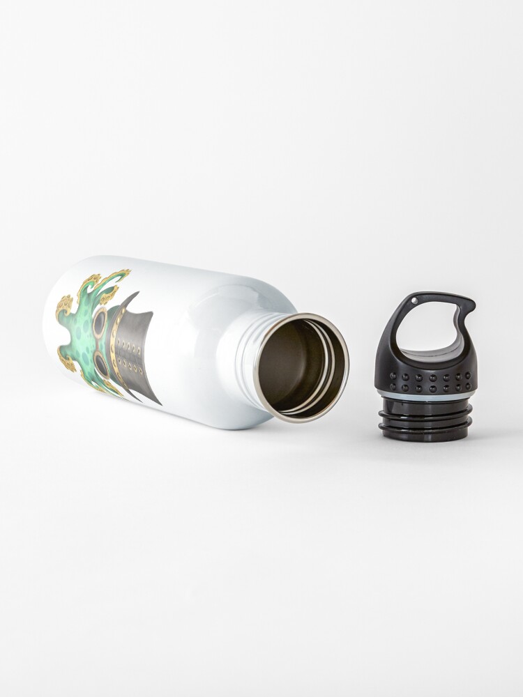 Alternate view of Steampunk Green Octopus Water Bottle