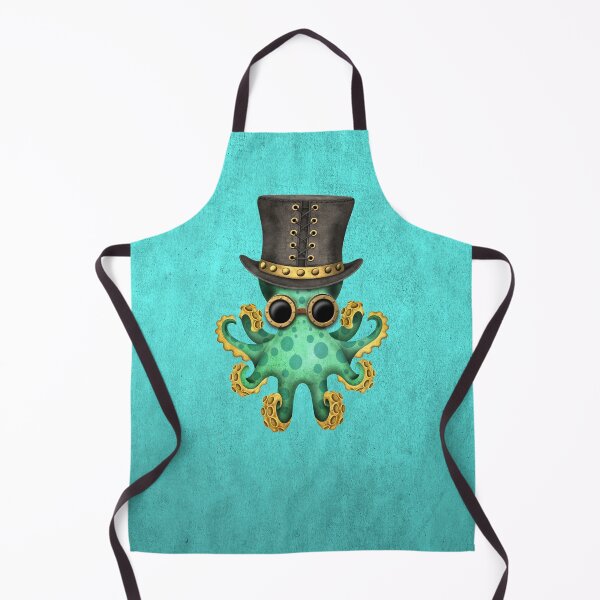 Item preview, Steampunk Green Octopus designed and sold by JeffBartels.