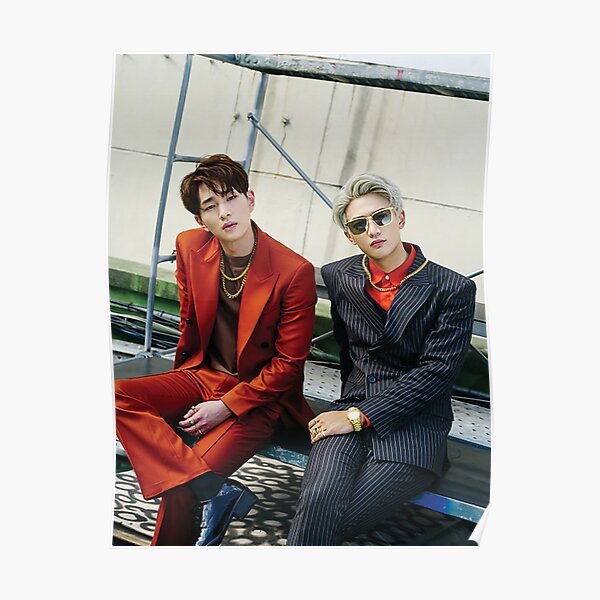 Onew Minho Poster By Baekgie29 Redbubble