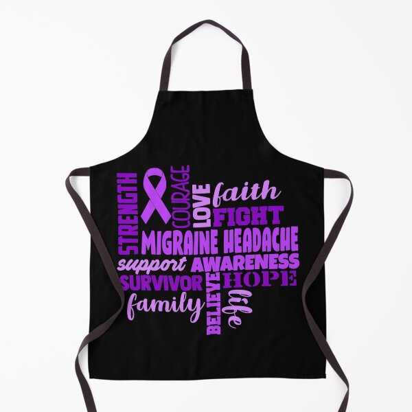Item preview, Migraine Headache Awareness - Strength Courage Faith Hope Love Fight Support Survivor Family Life Believe designed and sold by Hilten.