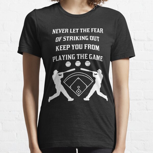 Printify Baseball Quote - Babe Ruth - Don't Let The Fear of Striking Out Keep You from Playing The Game - Unisex Heavy Cotton Tee Sport Grey / S