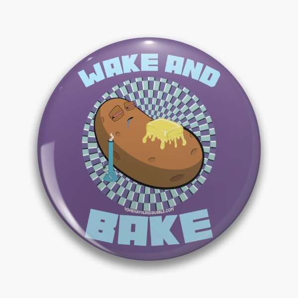 Item preview, Wake and bake stoner baked potato with bong optical illusion 4 designed and sold by YomeHayin.