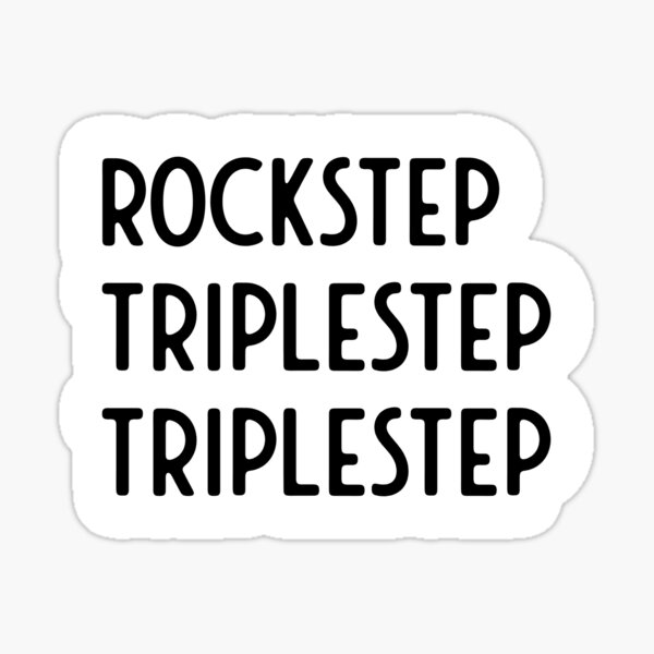 RockStep TripleStep | LindyHop Dance  Sticker