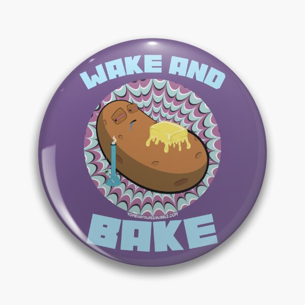 Item preview, Wake and bake stoner baked potato with bong optical illusion 5 designed and sold by YomeHayin.