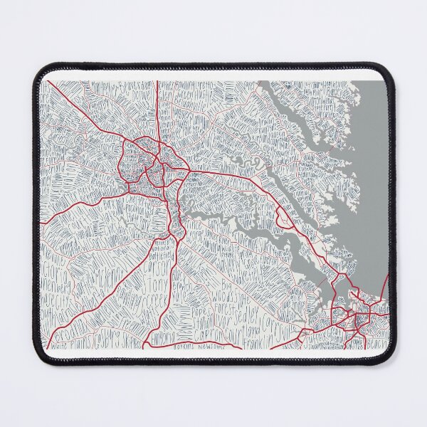 Item preview, Virginia Map designed and sold by emicouv.