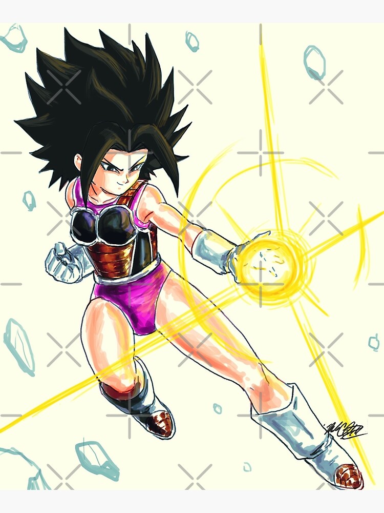 Caulifla Saiyan Armor Poster For Sale By Markclarkii Redbubble