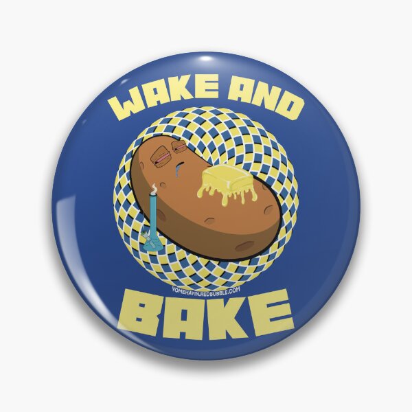 Item preview, Wake and bake stoner baked potato with bong optical illusion 6 designed and sold by YomeHayin.