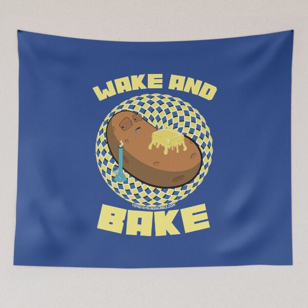 Item preview, Wake and bake stoner baked potato with bong optical illusion 6 designed and sold by YomeHayin.