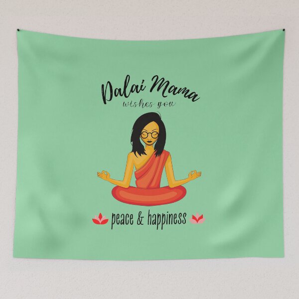 Item preview, Dalai Mama wishes you peace & happiness designed and sold by Blended Designs ⭐⭐⭐⭐⭐.