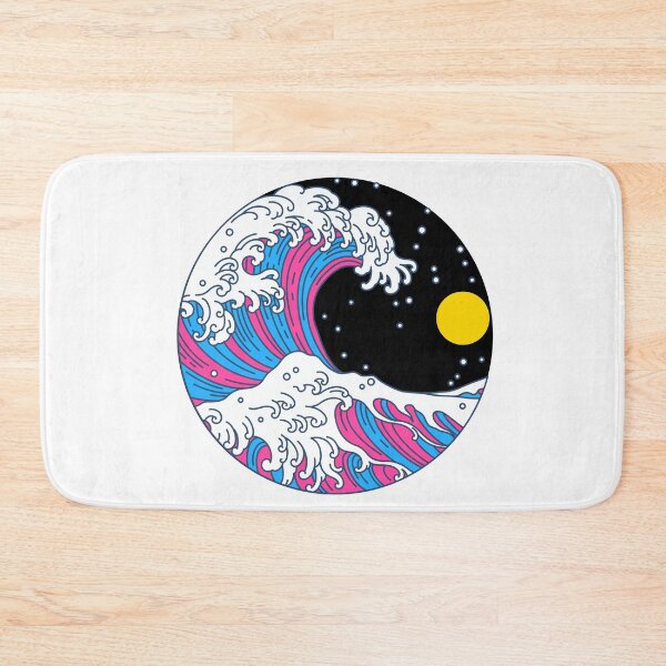 Item preview, Circular Japanese Pan Wave. Pansexual Pride designed and sold by Subtle Pride Shop.