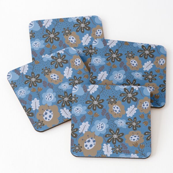 Item preview, Cornflower blue floral designed and sold by SisterlyLove.