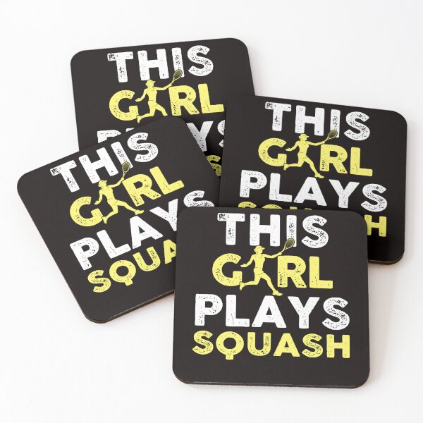 Item preview, Girl Plays Squash Ball Sports Indoor Tennis Court Trainer designed and sold by TomGiantDesigns.