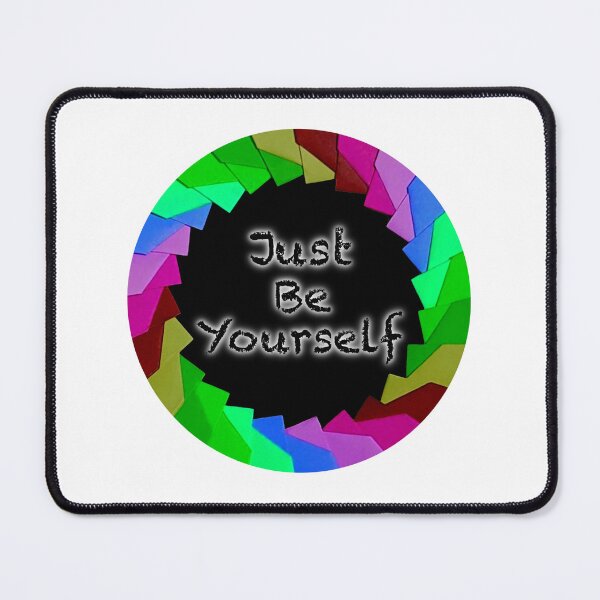 Item preview, Just be yourself pin, quote designed and sold by Meo Design.