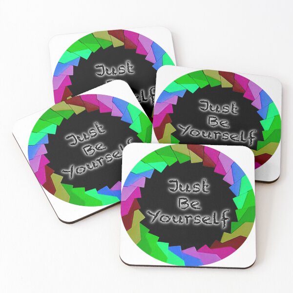 Item preview, Just be yourself pin, quote designed and sold by Meo Design.