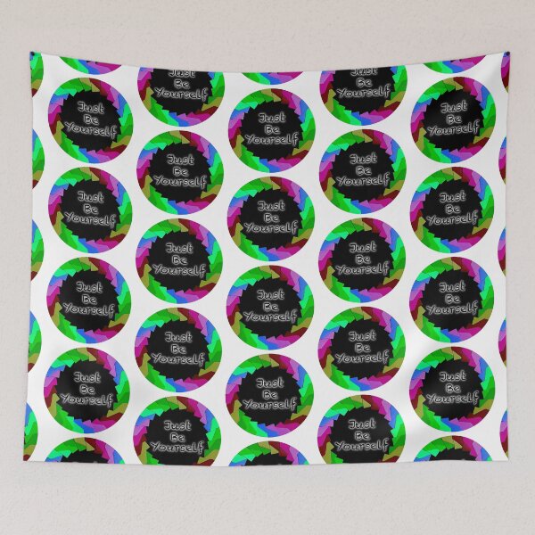 Item preview, Just be yourself pin, quote designed and sold by Meo Design.