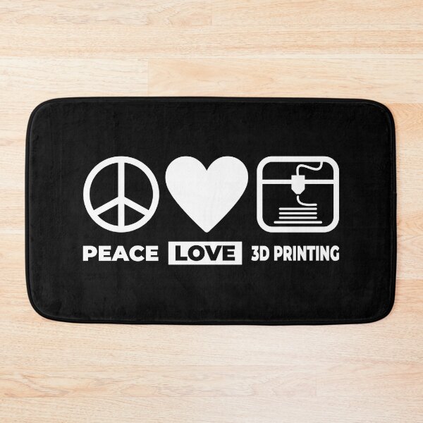 Item preview, 3D Printer Funny 3D Printer Peace Love 3D Printing designed and sold by AugustBrees.
