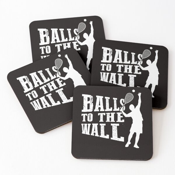 Item preview, Funny Squash Player Indoor Tennis Court Ball Sports Trainer designed and sold by TomGiantDesigns.