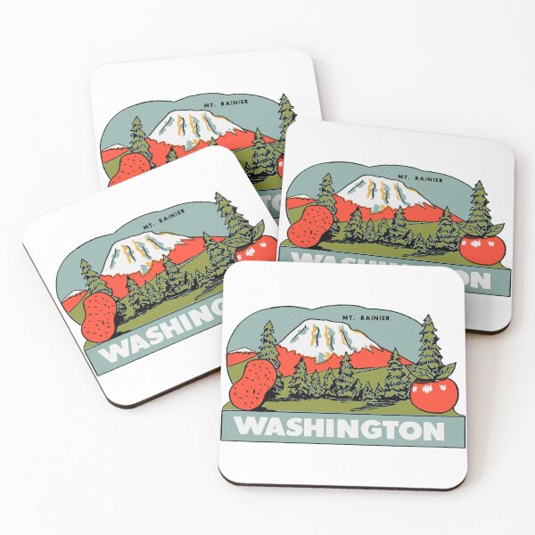 Item preview, Vintage Style Mt. Rainier Washington designed and sold by Decal Mania.