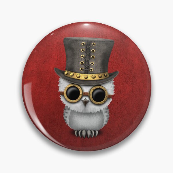 Item preview, Steampunk Baby Owl Red designed and sold by JeffBartels.