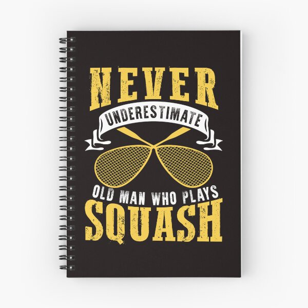 Item preview, Old Man Squash Player Indoor Tennis Court Match Ball Sports designed and sold by TomGiantDesigns.